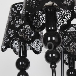 Πολυέλαιος σε στυλ 6 Light Modern Contemporary Hollow Black Candle