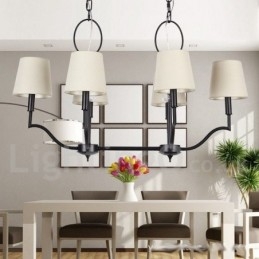 Πολυέλαιος 6 Light Modern Contemporary Style Candle