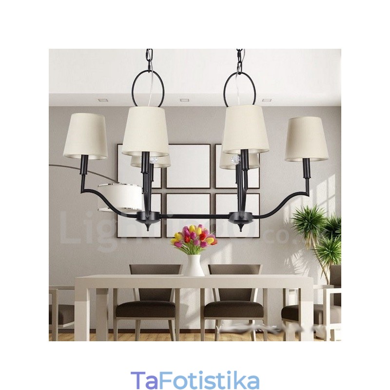 Πολυέλαιος 6 Light Modern Contemporary Style Candle