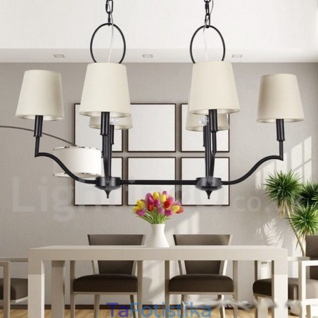 Πολυέλαιος 6 Light Modern Contemporary Style Candle