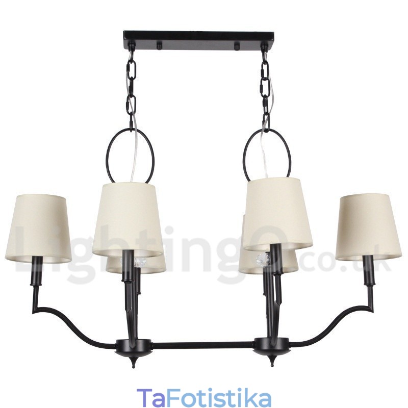 Πολυέλαιος 6 Light Modern Contemporary Style Candle