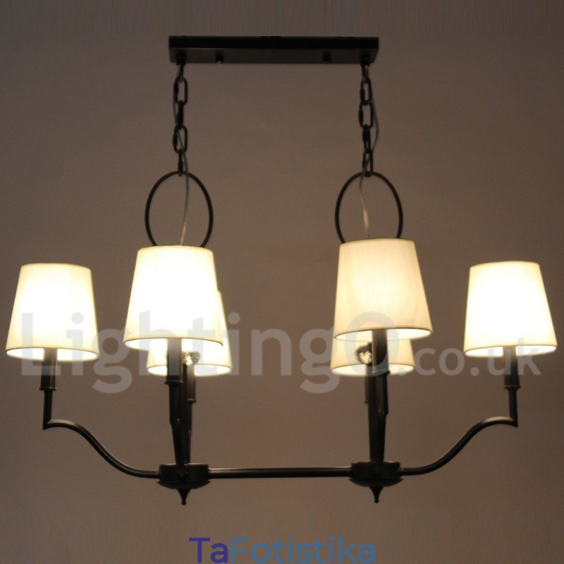 Πολυέλαιος 6 Light Modern Contemporary Style Candle