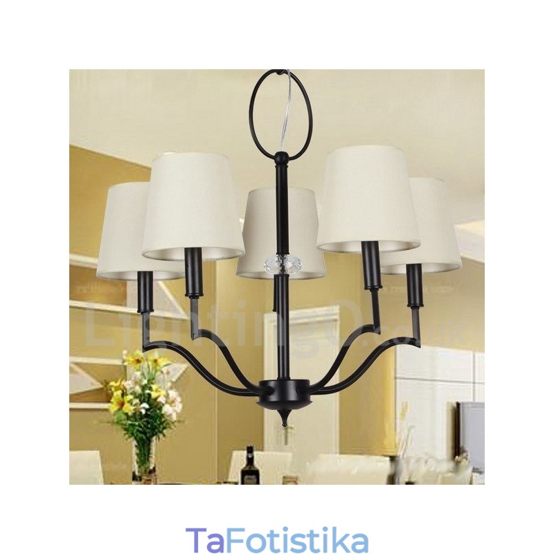 Πολυέλαιος 5 Light Modern Contemporary Style Candle