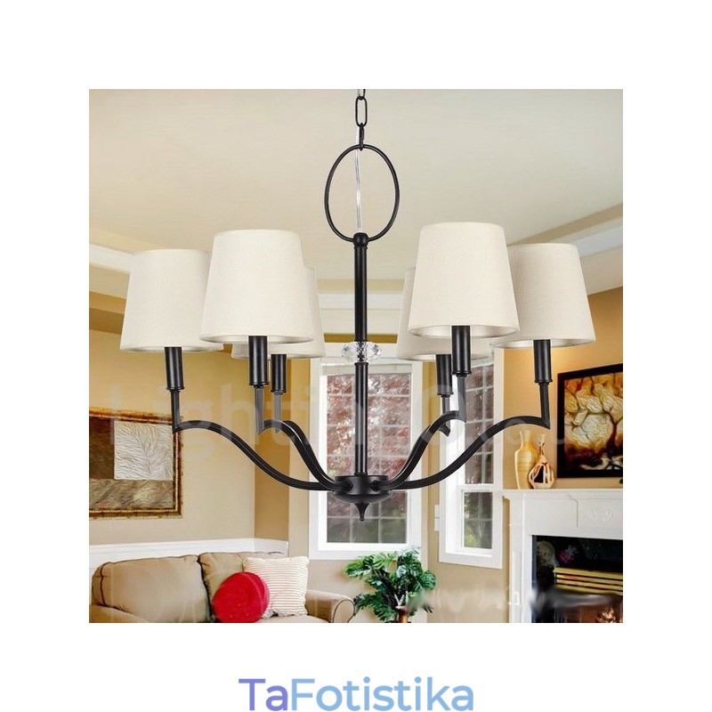 Πολυέλαιος 6 Light Modern Contemporary Style Candle