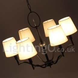 Πολυέλαιος 6 Light Modern Contemporary Style Candle