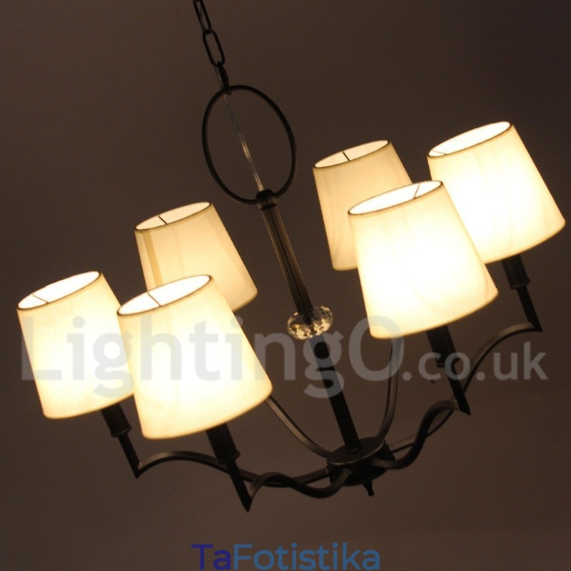 Πολυέλαιος 6 Light Modern Contemporary Style Candle