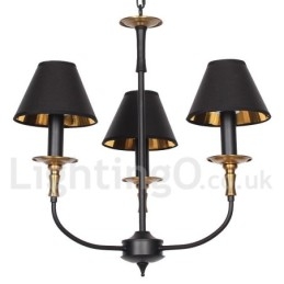 Πολυέλαιος 3 Light Retro Contemporary Style Candle