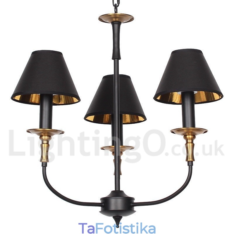 Πολυέλαιος 3 Light Retro Contemporary Style Candle