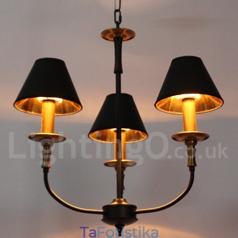 Πολυέλαιος 3 Light Retro Contemporary Style Candle