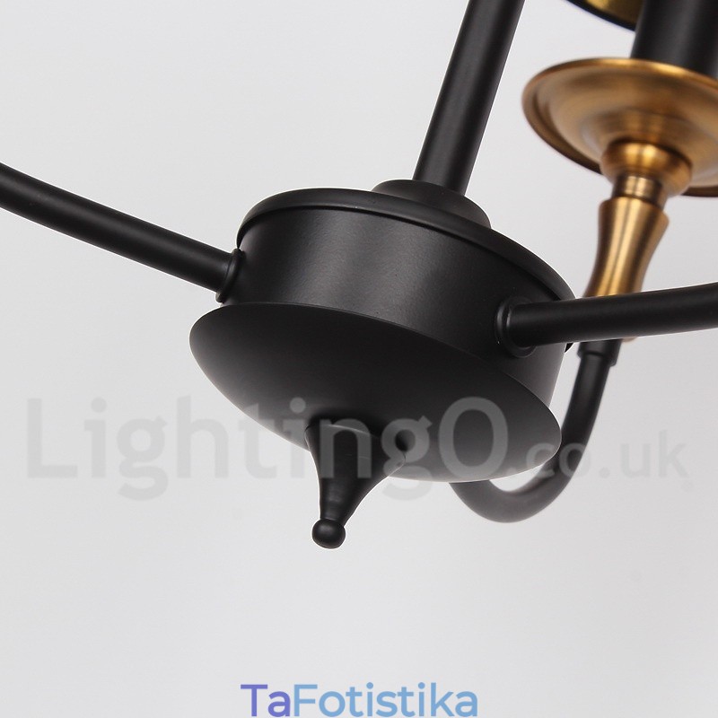 Πολυέλαιος 3 Light Retro Contemporary Style Candle