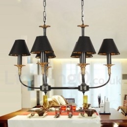 Πολυέλαιος 6 Light Retro Contemporary Style Candle