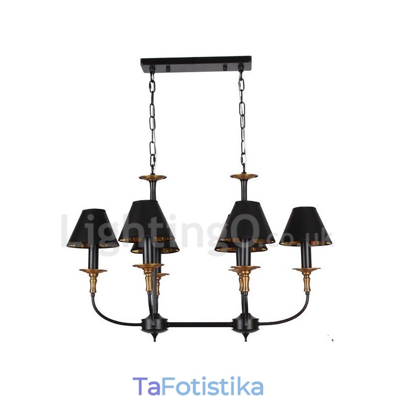 Πολυέλαιος 6 Light Retro Contemporary Style Candle
