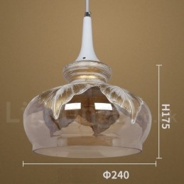 European Modern Contemporary Lounge Γυάλινο κρεμαστό φως