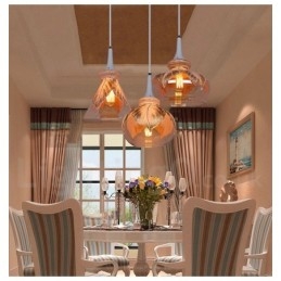 European Modern Contemporary Lounge Γυάλινο κρεμαστό φως