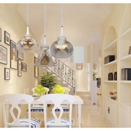 European Modern Contemporary Lounge Γυάλινο κρεμαστό φως