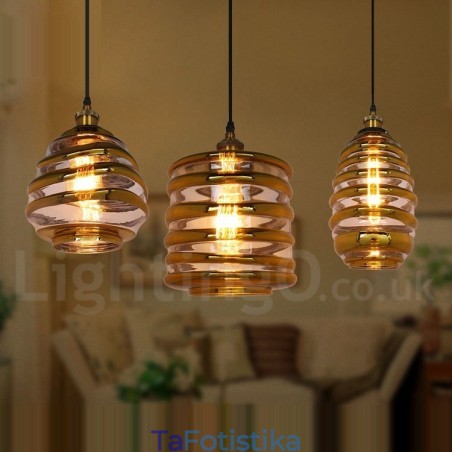 Κρεμαστό φωτιστικό European Glass Κρεμαστό Φωτιστικό Cafe Lounge Κρεμαστό φωτιστικό European Glass Κρεμαστό Φωτιστικό Cafe Lounge