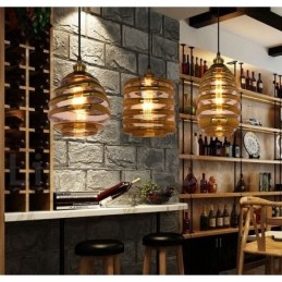 Κρεμαστό φωτιστικό European Glass Κρεμαστό Φωτιστικό Cafe Lounge