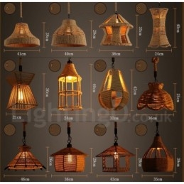 1 Κρεμαστό φωτιστικό Light Rustic Lodge Light Κρεμαστό φωτιστικό με σχοινί κάνναβης