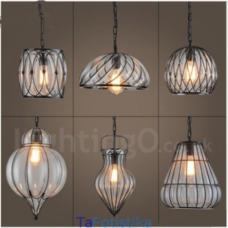 1 Κρεμαστό φωτιστικό Light Vintage Cafe Glass Κρεμαστό Φωτιστικό Loft 1 Κρεμαστό φωτιστικό Light Vintage Cafe Glass Κρεμαστό Φωτιστικό Loft