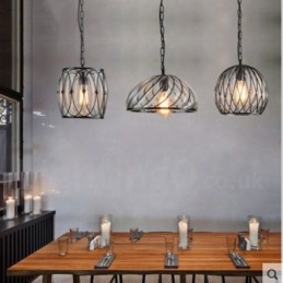 1 Κρεμαστό φωτιστικό Light Vintage Cafe Glass Κρεμαστό Φωτιστικό Loft