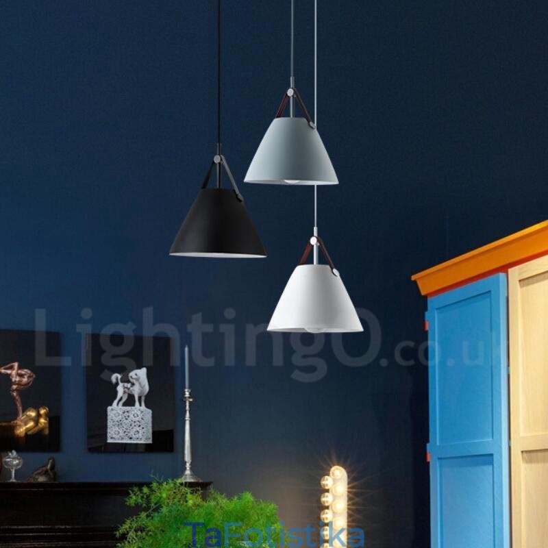1 Ανοιχτό μενταγιόν σε σκανδιναβικό στυλ Light Vintage κρεμαστό φωτιστικό