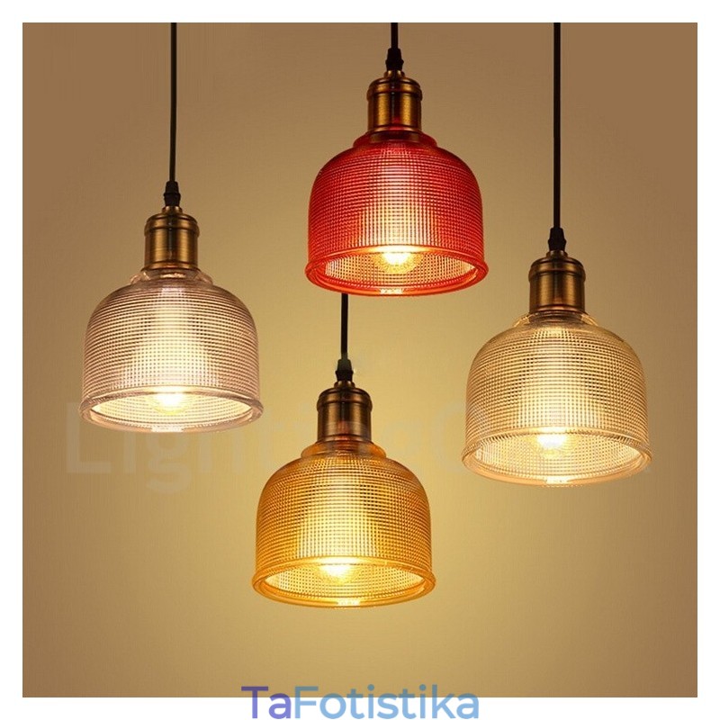 1 Light Modern Contemporary Cafe Multi Colors Glass κρεμαστό φωτιστικό