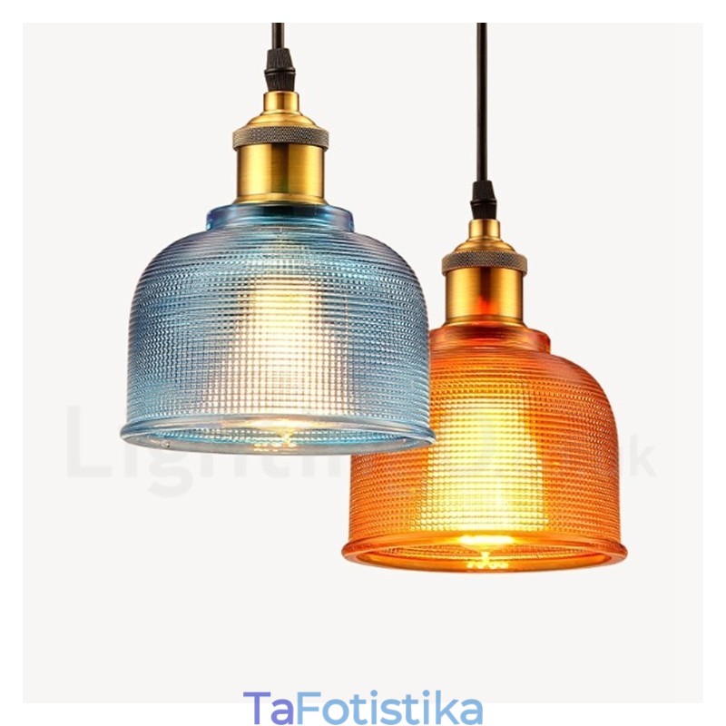 1 Light Modern Contemporary Cafe Multi Colors Glass κρεμαστό φωτιστικό