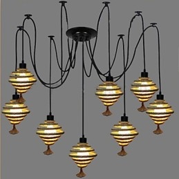 The Nordic Country Retro Honeycomb Chandelier Chandelier φωτιστικό The Heavenly Maids Scatter Blossoms.