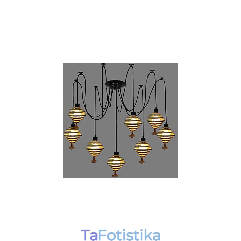 The Nordic Country Retro Honeycomb Chandelier Chandelier φωτιστικό The Heavenly Maids Scatter Blossoms.