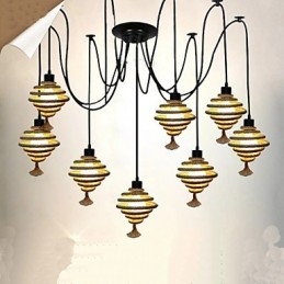 The Nordic Country Retro Honeycomb Chandelier Chandelier φωτιστικό The Heavenly Maids Scatter Blossoms.