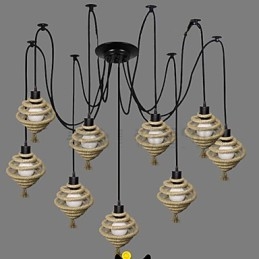 The Nordic Country Retro Honeycomb Chandelier Chandelier φωτιστικό The Heavenly Maids Scatter Blossoms.