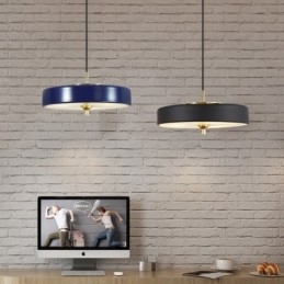 1 ελαφρύ μοντέρνο μοντέρνο πολυτελές κρεμαστό φωτιστικό με γυάλινη απόχρωση