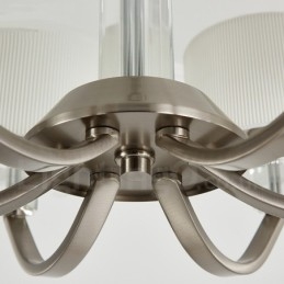 6 Light Modern Contemporary Κρυστάλλινος Πολυέλαιος με Υφασμάτινη Απόχρωση