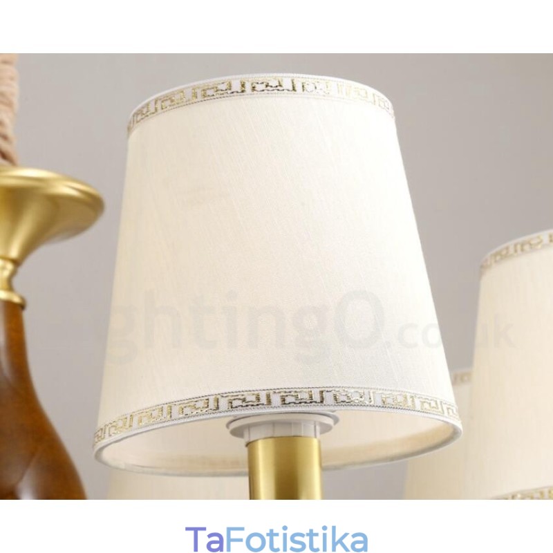 3 ελαφρύ ρετρό ρουστίκ πολυτελές ορειχάλκινο κρεμαστό φωτιστικό πολυέλαιος με γυάλινη σκιά