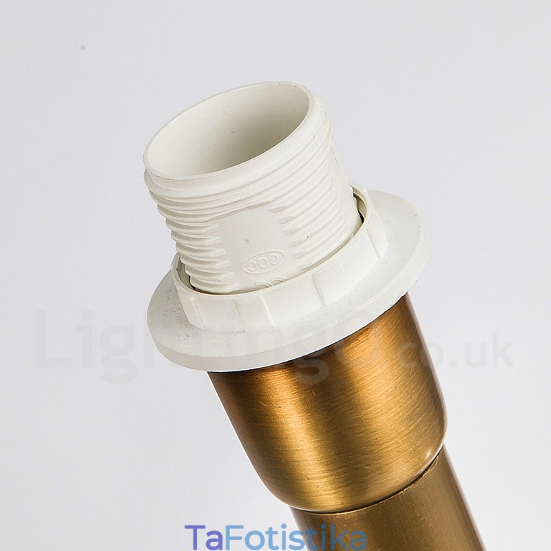 6 ελαφρύ ρετρό ρουστίκ πολυτελές ορειχάλκινο κρεμαστό φωτιστικό πολυέλαιος με υφασμάτινη απόχρωση