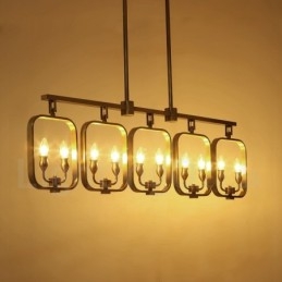 Πολυέλαιος ρετρό ρουστίκ ορειχάλκινο κρεμαστό φωτιστικό πολυτελείας