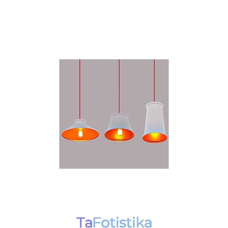 Πολυέλαιος Mini Style Modern Contemporary Metal 3 Light Κρεμαστό Φωτιστικό
