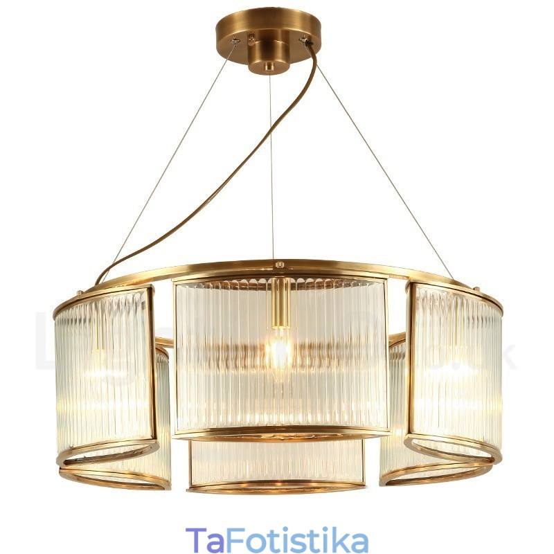 6 ελαφρύ ρετρό ρουστίκ πολυτελές ορειχάλκινο κρεμαστό φωτιστικό πολυέλαιος με γυάλινη σκιά