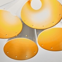 Πολυέλαιος κρεμαστός λαμπτήρας 4 ελαφρύ ρετρό ρουστίκ πολυτελές κράμα αλουμινίου με σκιά από κράμα αλουμινίου