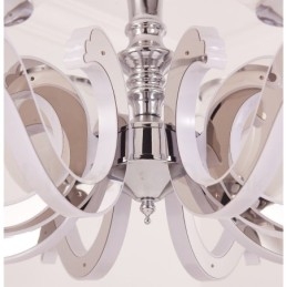 Πολυέλαιος 8 Light Modern Contemporary Κρεμαστό Φωτιστικό με Γυάλινη Σκιά