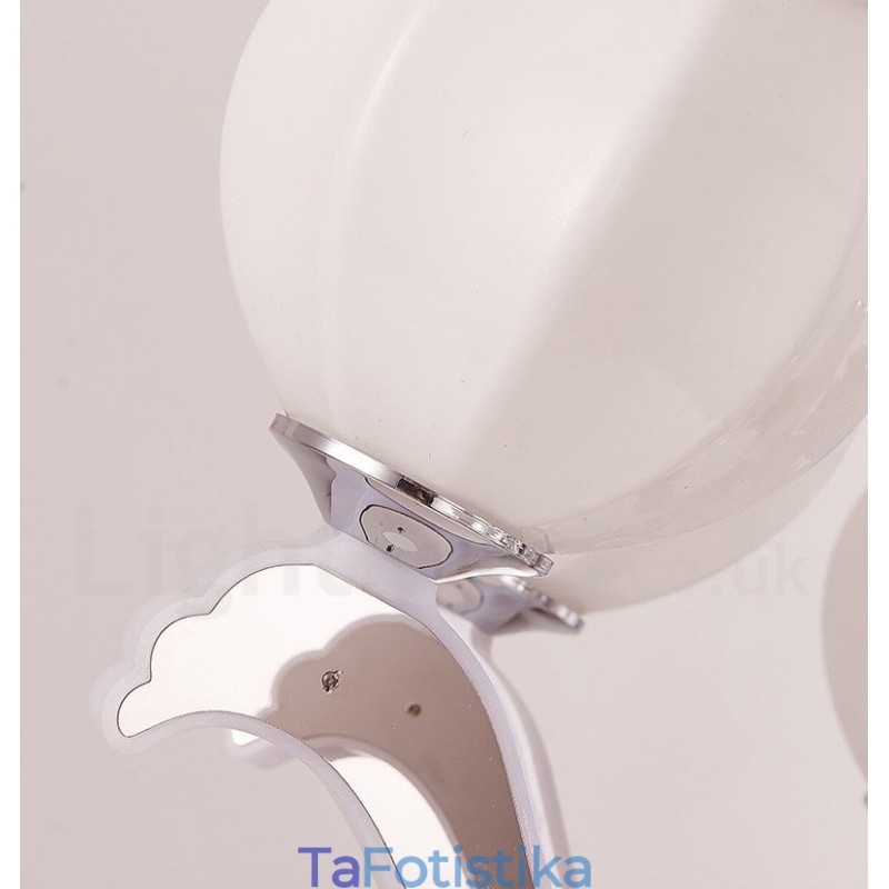 Πολυέλαιος 8 Light Modern Contemporary Κρεμαστό Φωτιστικό με Γυάλινη Σκιά