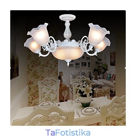 Flush Mount Lights White European Retro Classic