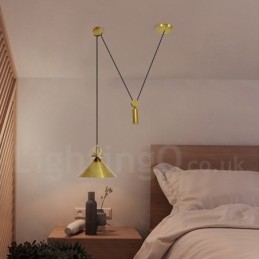 Φωτιστικό οροφής από καθαρό χαλκό, μοντέρνο, μοντέρνο σκανδιναβικό στυλ, ελαφρύ κρεμαστό ορειχάλκινο φωτιστικό οροφής