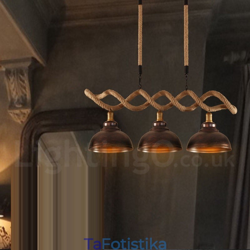 Φωτιστικό οροφής με 3 ελαφρύ κρεμαστό