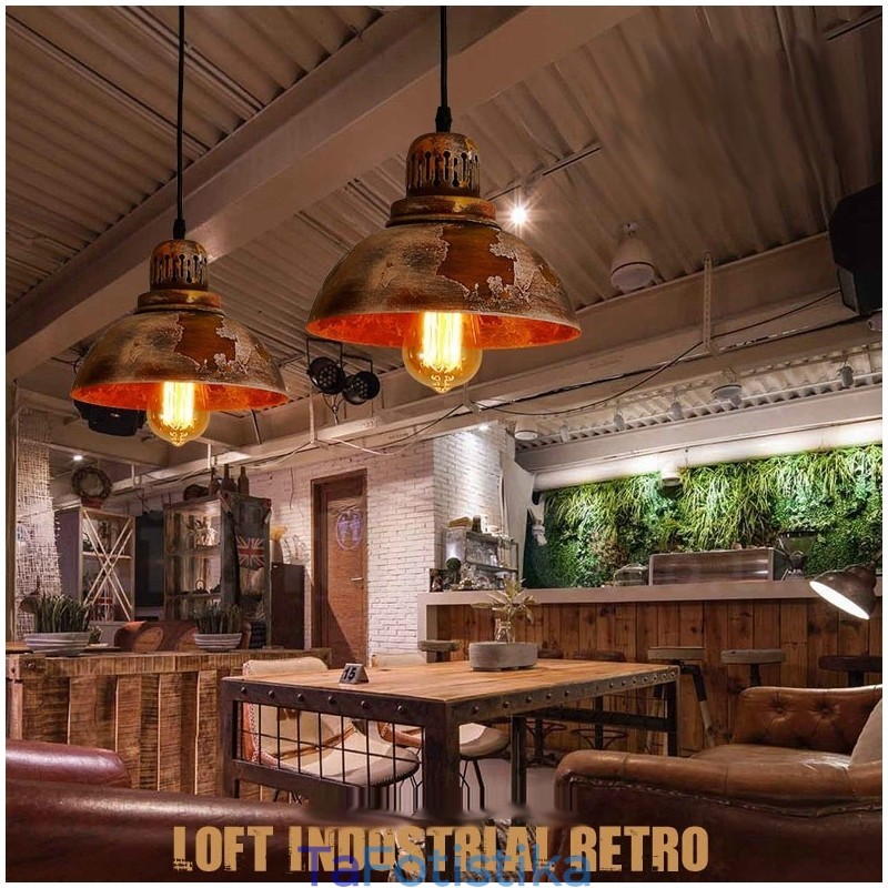 1 Light Rustic Lodge Retro Vintage Κρεμαστό Φωτιστικό Σοφίτα