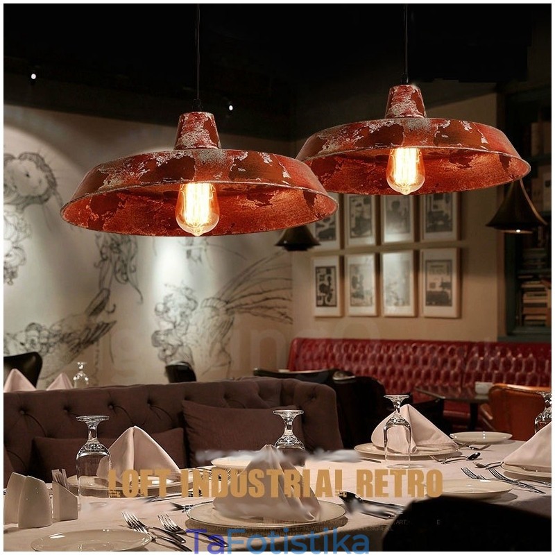 1 Light Rustic Lodge Retro Vintage Κρεμαστό Φωτιστικό Σοφίτα