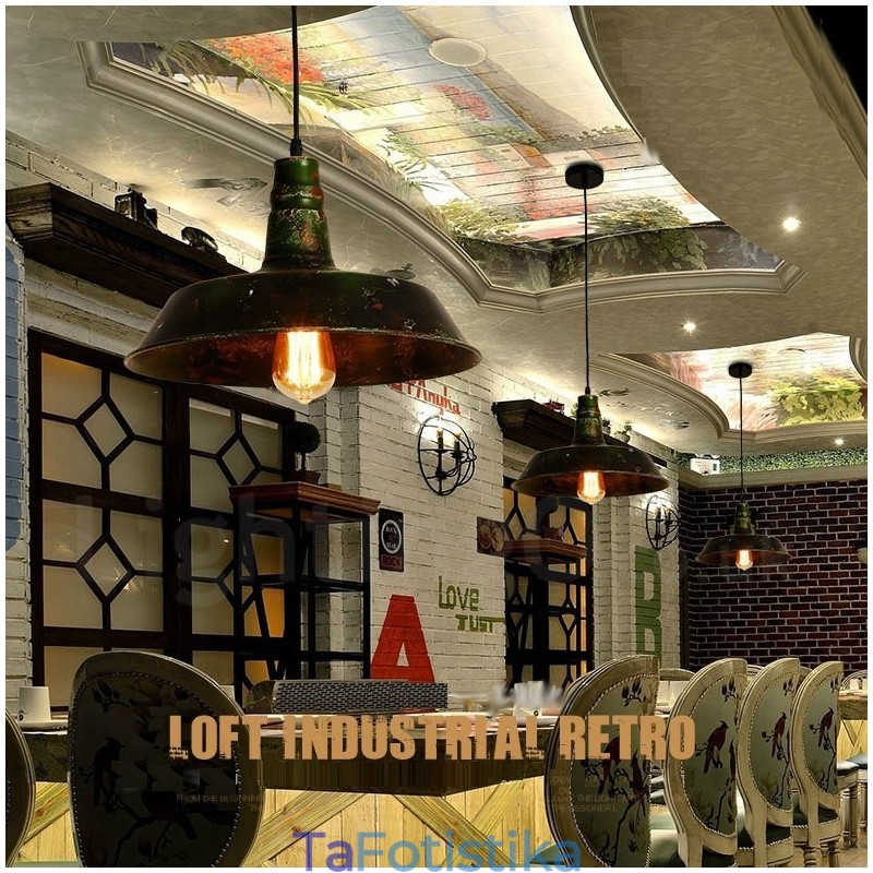 1 Light Rustic Lodge Retro Vintage Κρεμαστό Φωτιστικό Σοφίτα