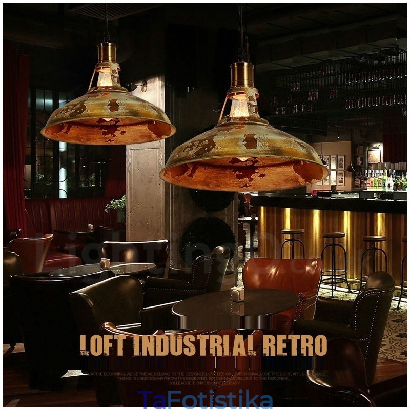 1 Light Rustic Lodge Retro Vintage Κρεμαστό Φωτιστικό Σοφίτα