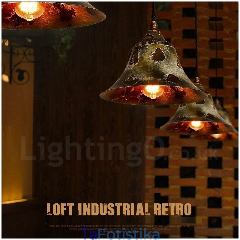 1 Light Rustic Lodge Retro Vintage Κρεμαστό Φωτιστικό Σοφίτα
