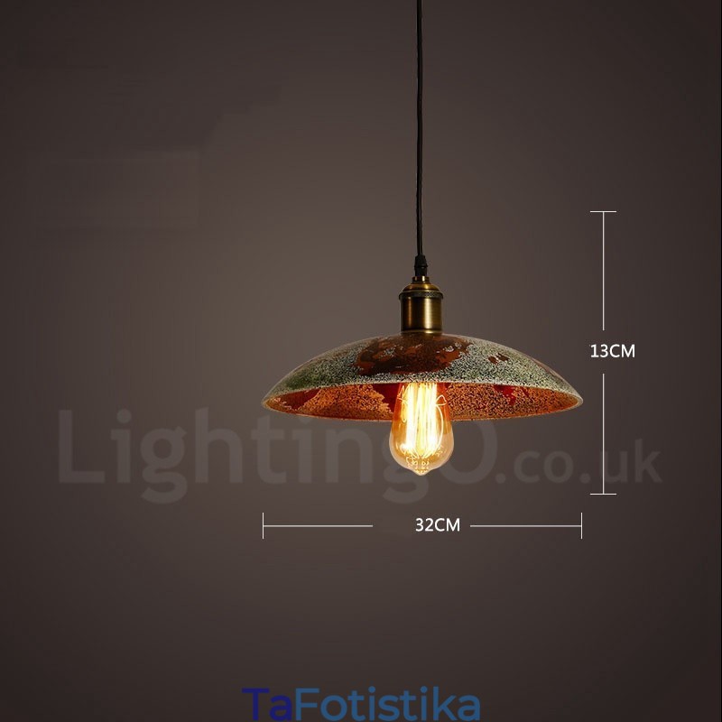 1 Light Rustic Lodge Retro Vintage Κρεμαστό Φωτιστικό Σοφίτα